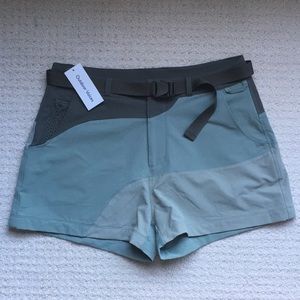 Outdoor Voices Athletic Shorts in Gray and Blue